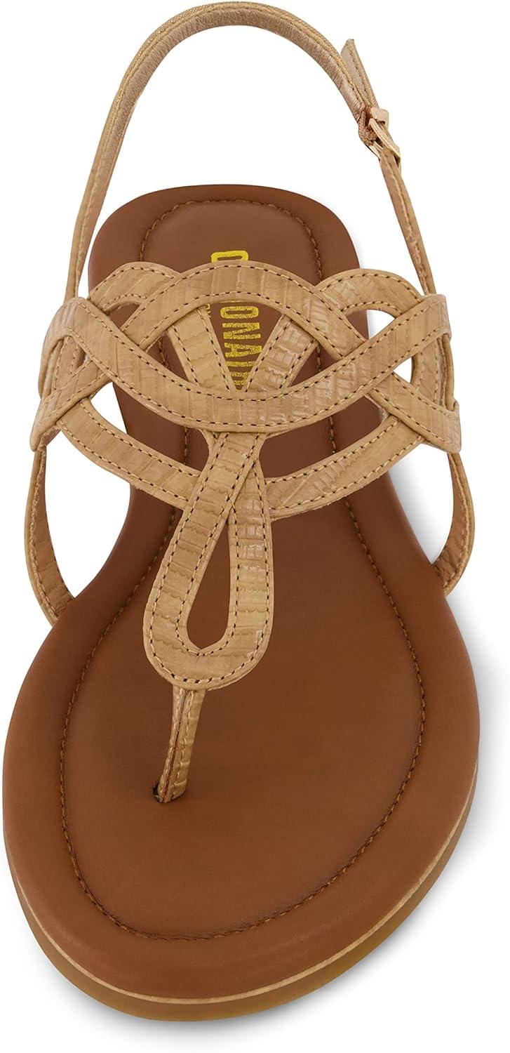imageCUSHIONAIRE Womens Judit flat sandal Comfort Foam Wide Widths AvailableNude