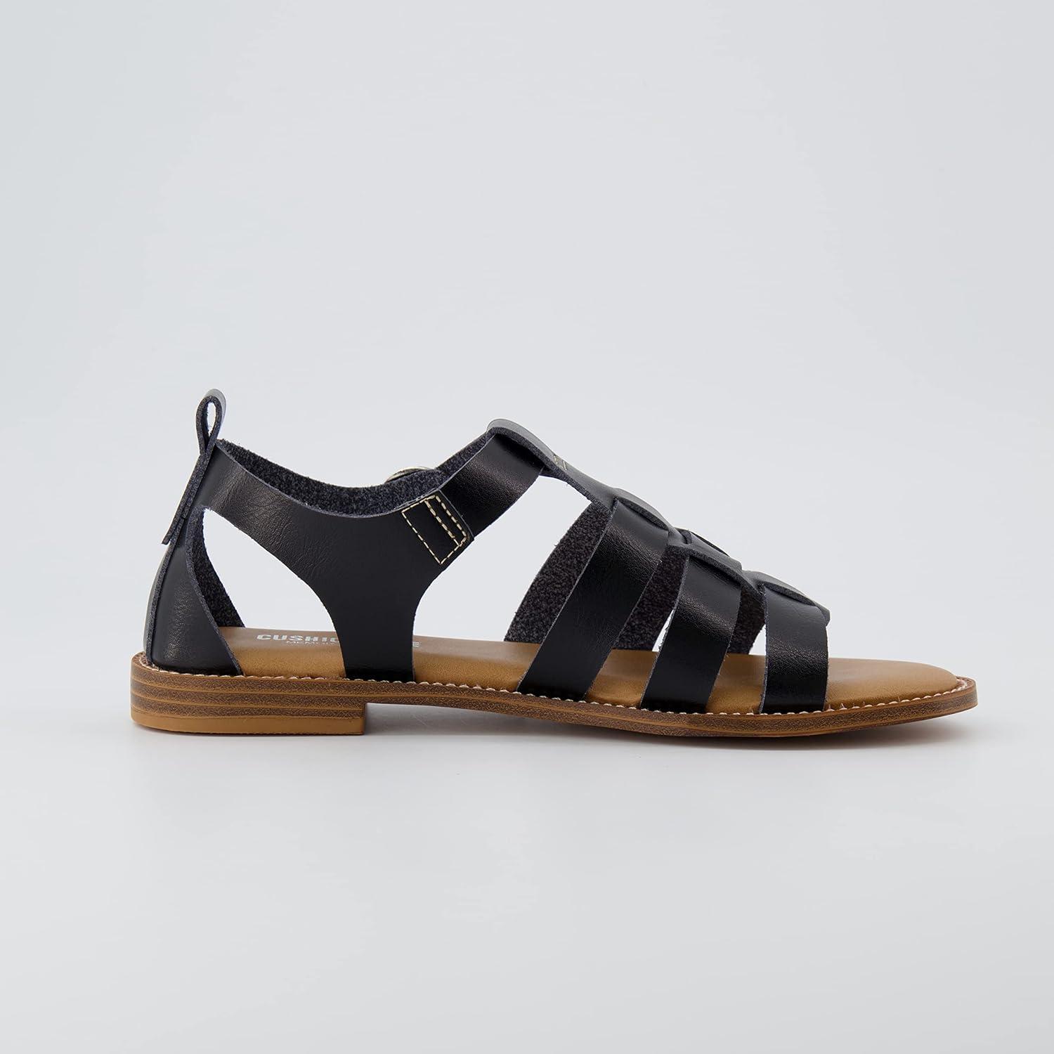 imageCUSHIONAIRE Womens Lotus fisherman sandal Memory Foam Wide Widths AvailableBlack