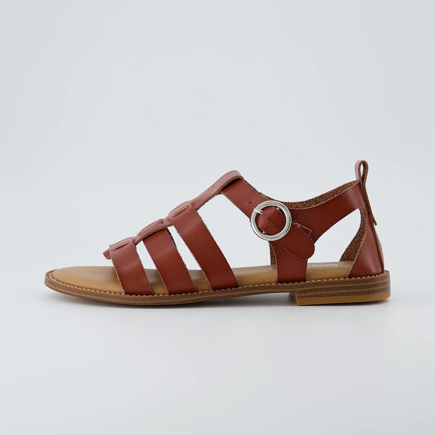 imageCUSHIONAIRE Womens Lotus fisherman sandal Memory Foam Wide Widths AvailableCognac
