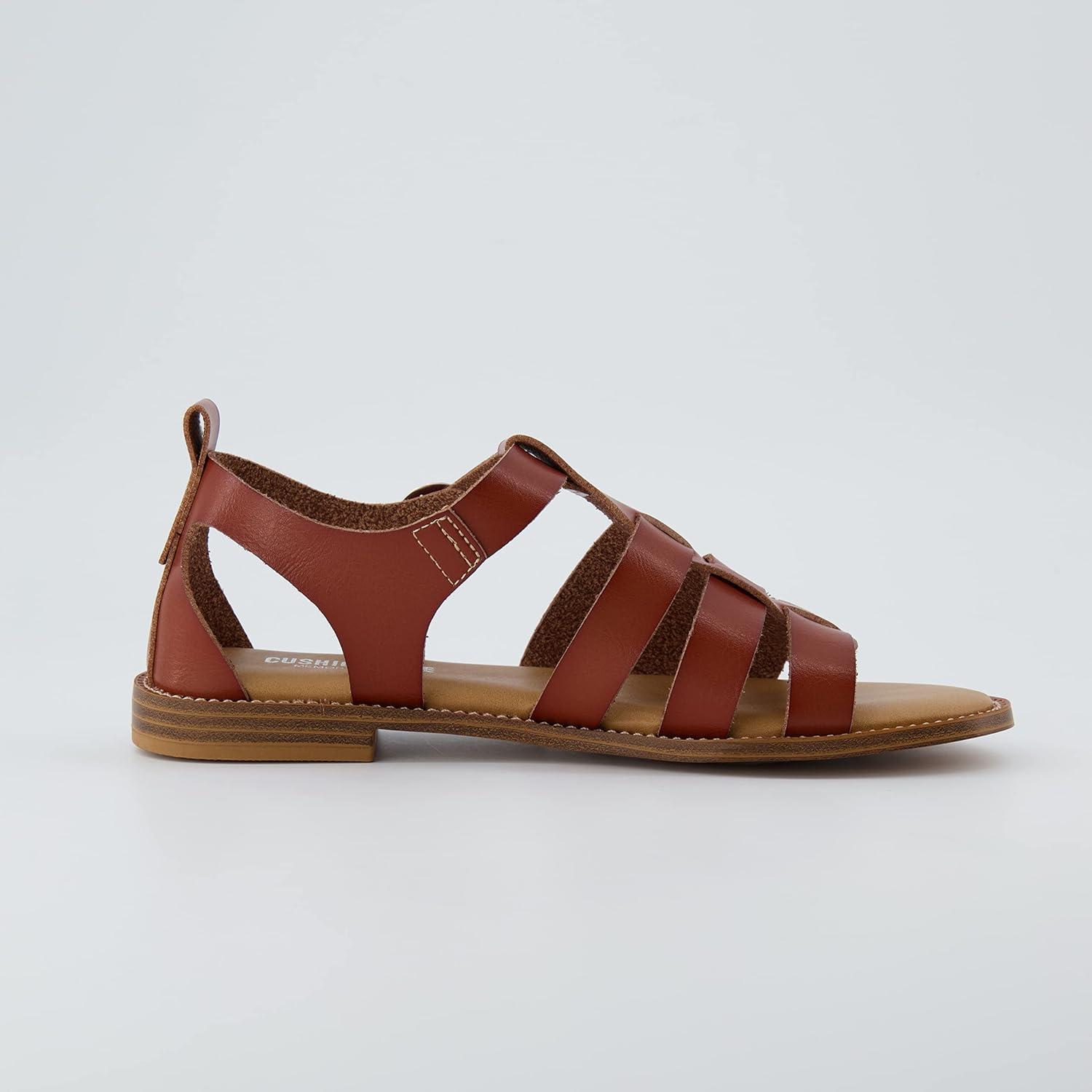 imageCUSHIONAIRE Womens Lotus fisherman sandal Memory Foam Wide Widths AvailableCognac