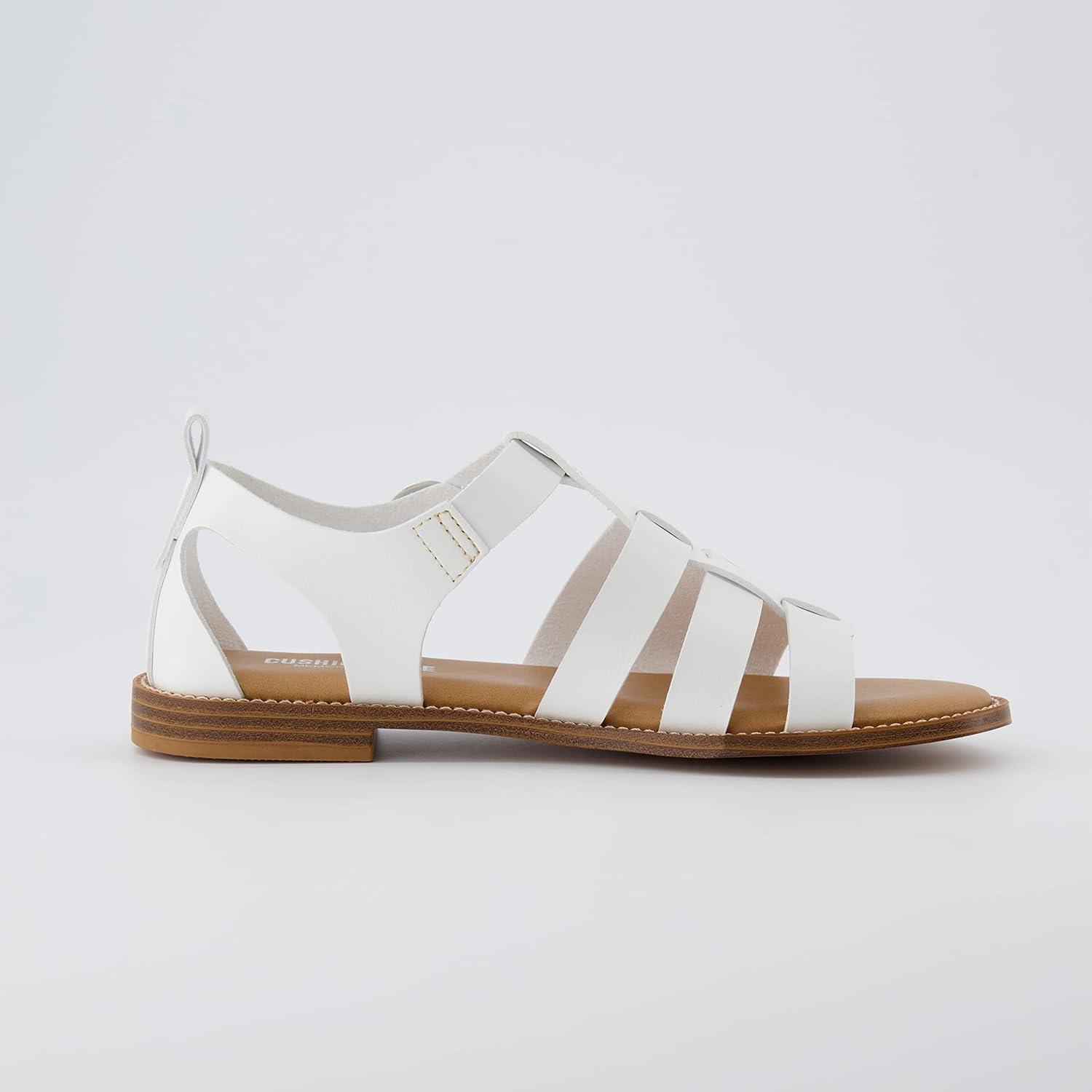 imageCUSHIONAIRE Womens Lotus fisherman sandal Memory Foam Wide Widths AvailableWhite