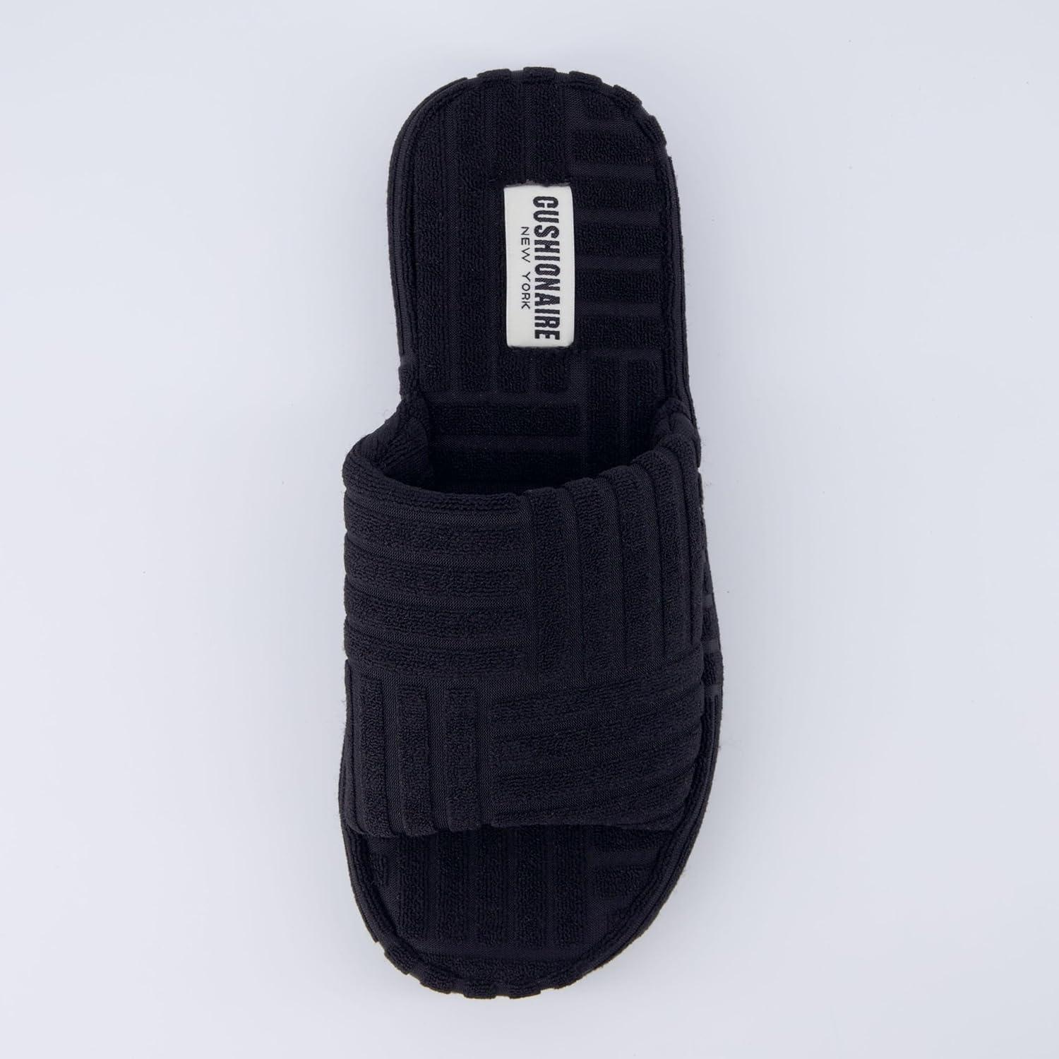 imageCUSHIONAIRE Womens RSVP slipper with Memory Foam Wide Widths AvailableBlack