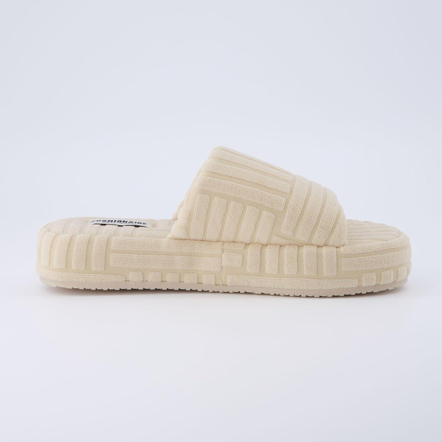 imageCUSHIONAIRE Womens RSVP slipper with Memory Foam Wide Widths AvailableCream
