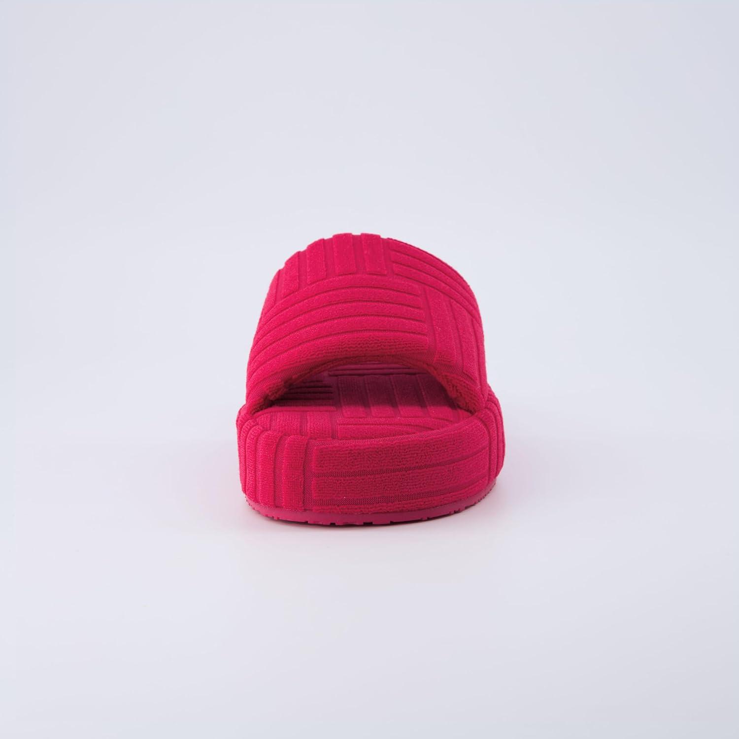 imageCUSHIONAIRE Womens RSVP slipper with Memory Foam Wide Widths AvailableFuchsia