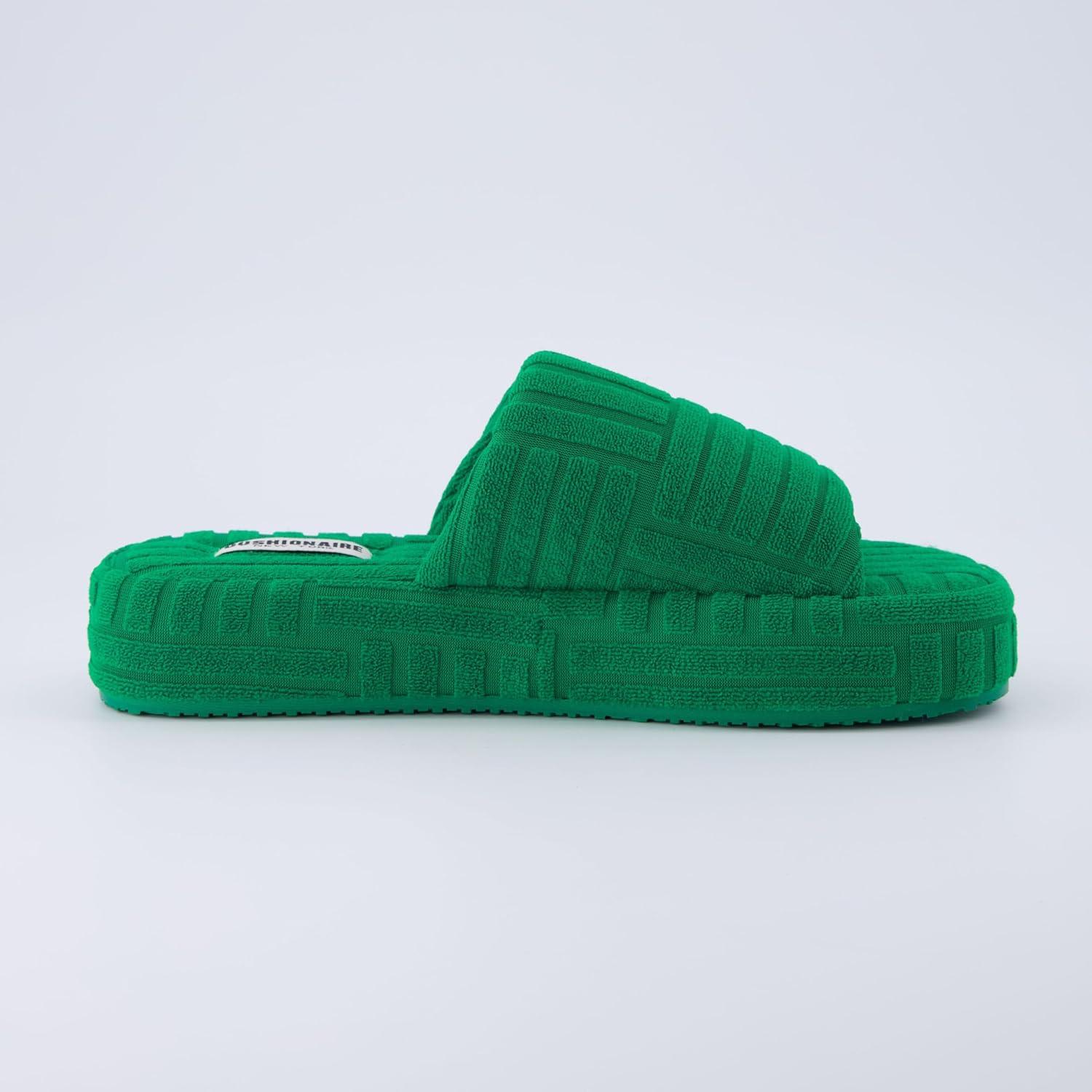 imageCUSHIONAIRE Womens RSVP slipper with Memory Foam Wide Widths AvailableKelly Green