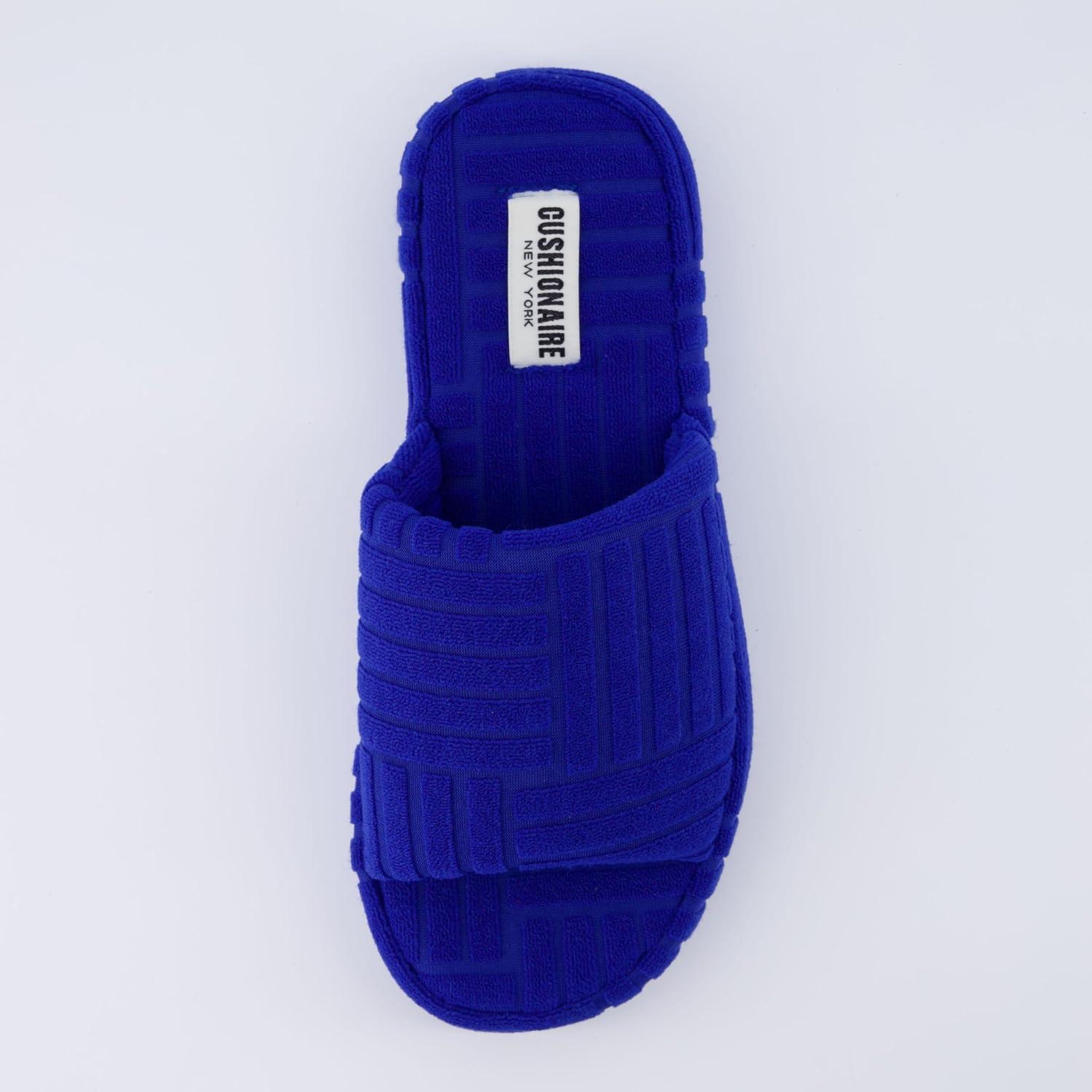 imageCUSHIONAIRE Womens RSVP slipper with Memory Foam Wide Widths AvailableRoyal Blue