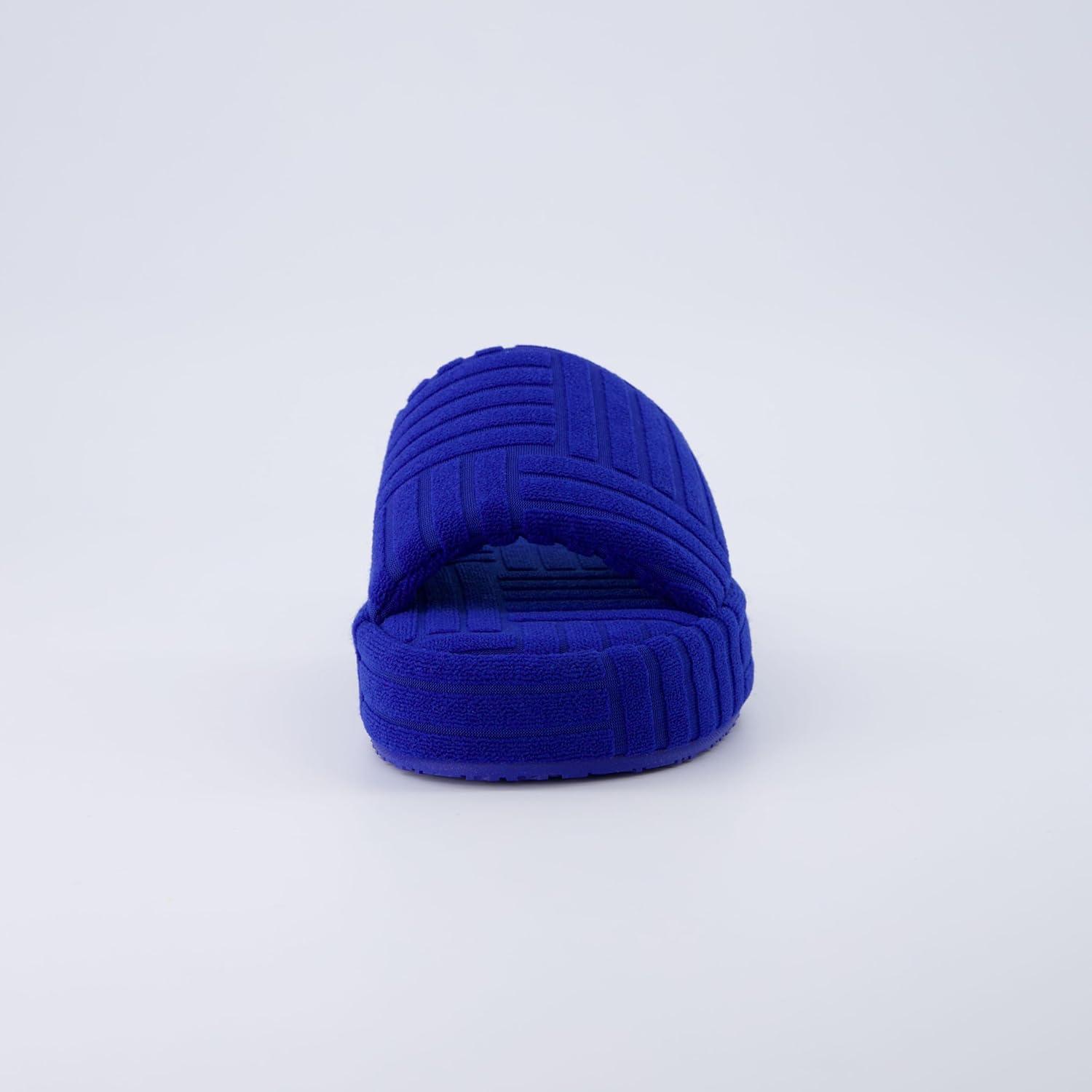 imageCUSHIONAIRE Womens RSVP slipper with Memory Foam Wide Widths AvailableRoyal Blue