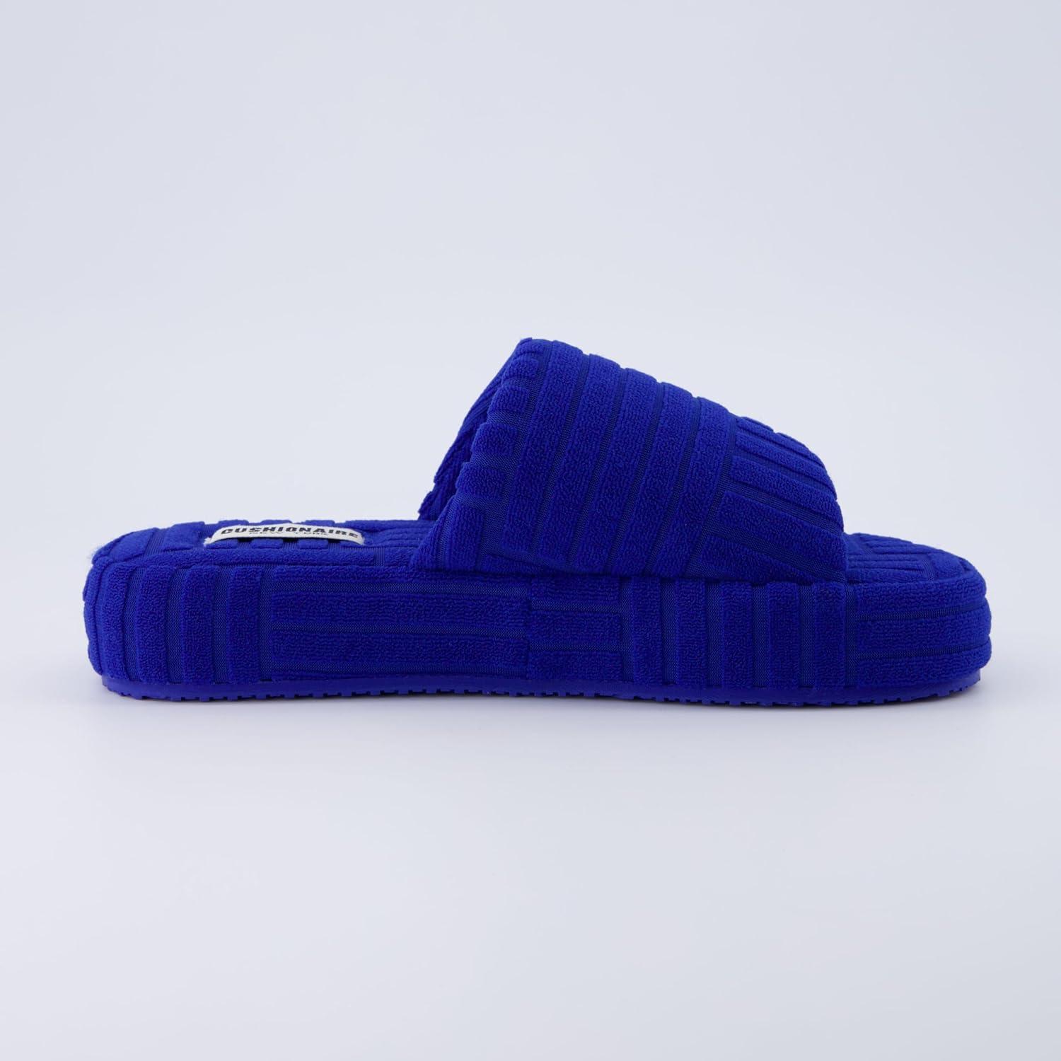 imageCUSHIONAIRE Womens RSVP slipper with Memory Foam Wide Widths AvailableRoyal Blue