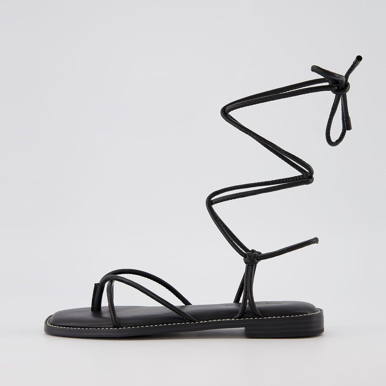 imageCUSHIONAIRE Womens Virtue lace up sandal Memory Foam Wide Widths AvailableBlack