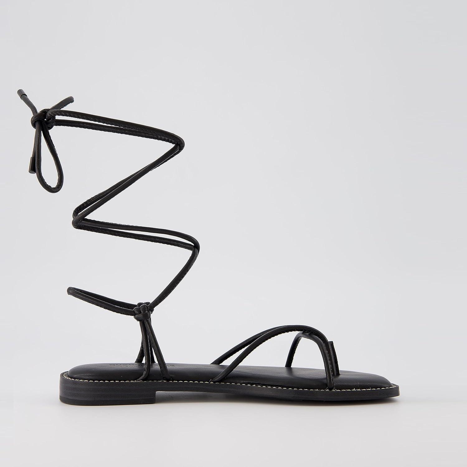 imageCUSHIONAIRE Womens Virtue lace up sandal Memory Foam Wide Widths AvailableBlack
