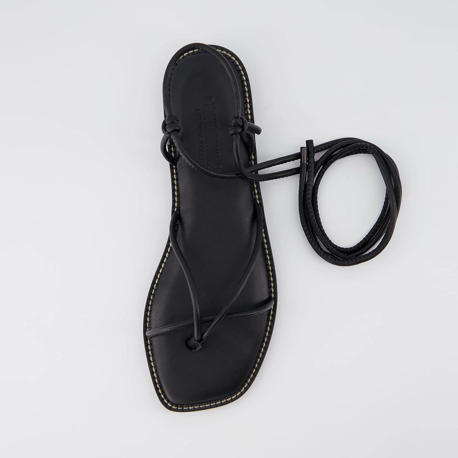 imageCUSHIONAIRE Womens Virtue lace up sandal Memory Foam Wide Widths AvailableBlack