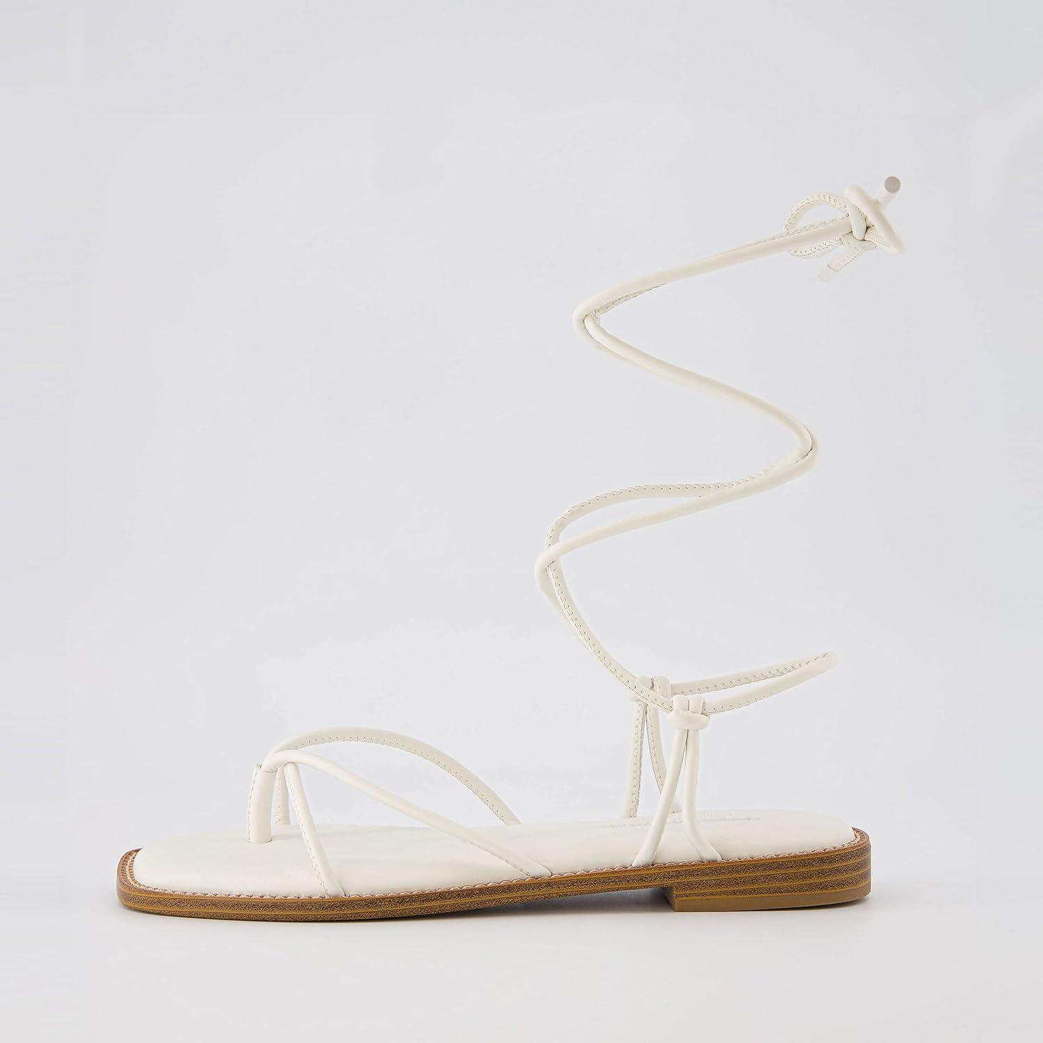 imageCUSHIONAIRE Womens Virtue lace up sandal Memory Foam Wide Widths AvailableIvory