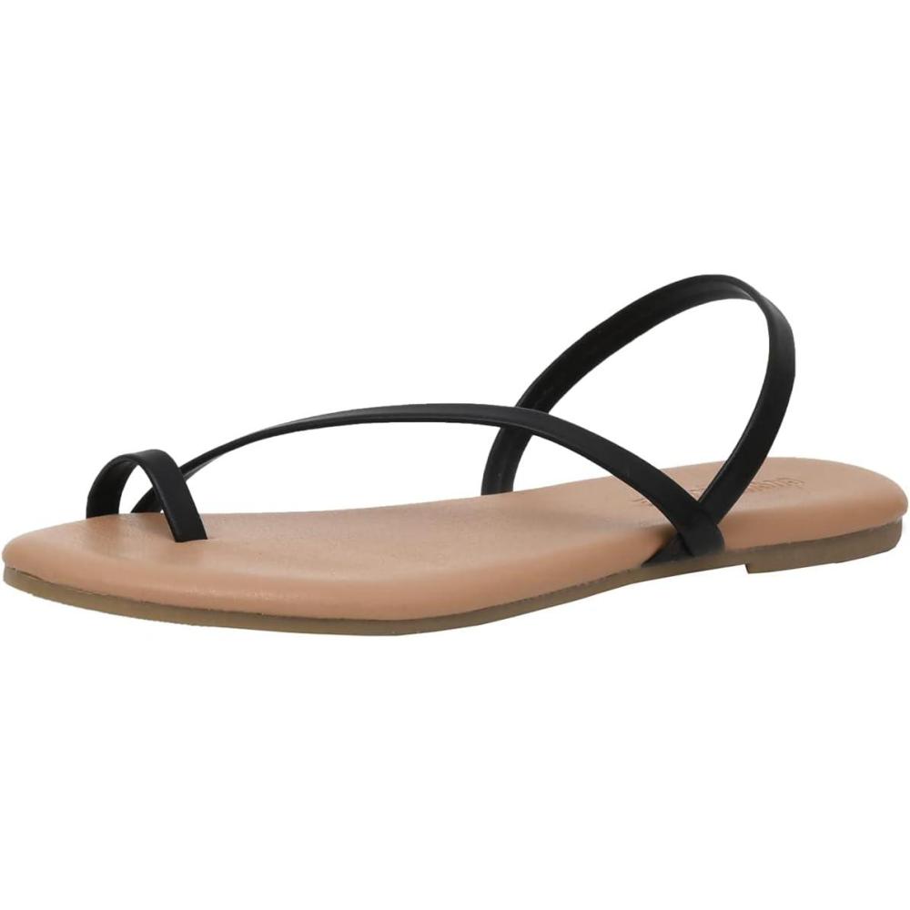 imageCUSHIONAIRE Womens Catalina toe ring Sandal with Memory FoamBlack