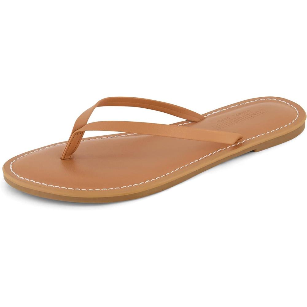 imageCUSHIONAIRE Womens Cora Flat Flip Flop Sandal with ComfortNatural