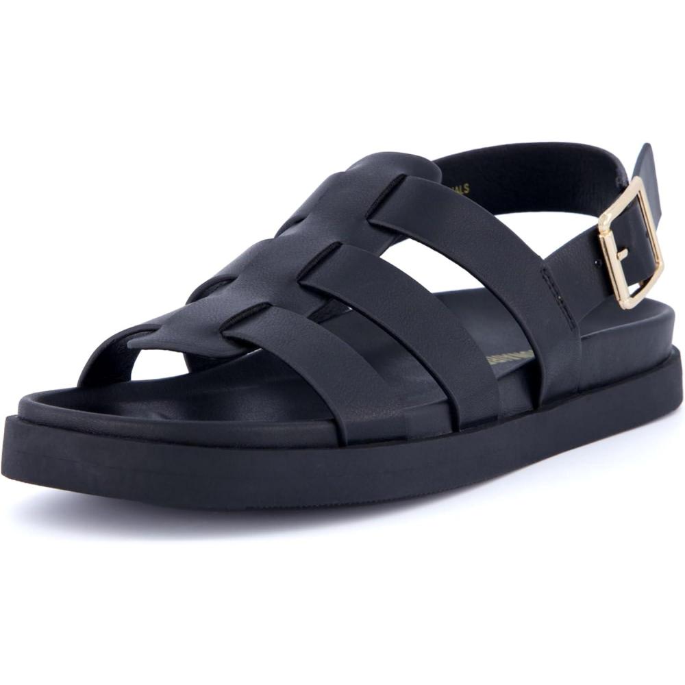 imageCUSHIONAIRE Womens Ego fisherman footbed sandal with Comfort Wide Widths AvailableBlack