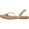 imageCUSHIONAIRE Womens Catalina toe ring Sandal with Memory FoamGold