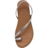 imageCUSHIONAIRE Womens Catalina toe ring Sandal with Memory FoamSilver