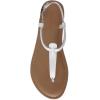 imageCUSHIONAIRE Womens Clea Flat Sandal with ComfortWhite