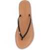 imageCUSHIONAIRE Womens Cora Flat Flip Flop Sandal with ComfortBlack Patent