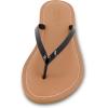 imageCUSHIONAIRE Womens Cora Flat Flip Flop Sandal with ComfortBlack Patent
