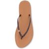 imageCUSHIONAIRE Womens Cora Flat Flip Flop Sandal with ComfortBrown Patent