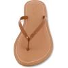 imageCUSHIONAIRE Womens Cora Flat Flip Flop Sandal with ComfortCognac Patent