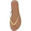 imageCUSHIONAIRE Womens Cora Flat Flip Flop Sandal with ComfortGold