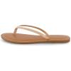 imageCUSHIONAIRE Womens Cora Flat Flip Flop Sandal with ComfortNude Patent