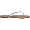 imageCUSHIONAIRE Womens Cora Flat Flip Flop Sandal with ComfortWhite Croco