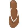 imageCUSHIONAIRE Womens Cora Flat Flip Flop Sandal with ComfortWhite Croco