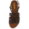 imageCUSHIONAIRE Womens Joanna flat sandal Comfort Foam Wide Widths AvailableBlack