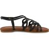 imageCUSHIONAIRE Womens Joanna flat sandal Comfort Foam Wide Widths AvailableBlack