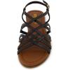 imageCUSHIONAIRE Womens Joanna flat sandal Comfort Foam Wide Widths AvailableBlack