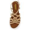 imageCUSHIONAIRE Womens Joanna flat sandal Comfort Foam Wide Widths AvailableGold