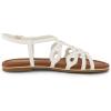 imageCUSHIONAIRE Womens Joanna flat sandal Comfort Foam Wide Widths AvailableWhite
