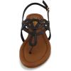imageCUSHIONAIRE Womens Judit flat sandal Comfort Foam Wide Widths AvailableBlack