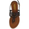 imageCUSHIONAIRE Womens Judit flat sandal Comfort Foam Wide Widths AvailableBlack
