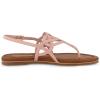 imageCUSHIONAIRE Womens Judit flat sandal Comfort Foam Wide Widths AvailableRose Gold