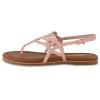 imageCUSHIONAIRE Womens Judit flat sandal Comfort Foam Wide Widths AvailableRose Gold