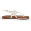 imageCUSHIONAIRE Womens Judit flat sandal Comfort Foam Wide Widths AvailableWhite