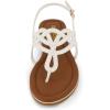 imageCUSHIONAIRE Womens Judit flat sandal Comfort Foam Wide Widths AvailableWhite