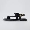 imageCUSHIONAIRE Womens Lennox toe loop sandal Memory Foam Wide Widths AvailableBlack