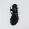 imageCUSHIONAIRE Womens Lennox toe loop sandal Memory Foam Wide Widths AvailableBlack