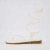 imageCUSHIONAIRE Womens Virtue lace up sandal Memory Foam Wide Widths AvailableIvory