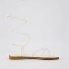 imageCUSHIONAIRE Womens Virtue lace up sandal Memory Foam Wide Widths AvailableIvory