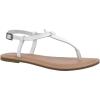 imageCUSHIONAIRE Womens Clea Flat Sandal with ComfortWhite