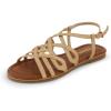 imageCUSHIONAIRE Womens Joanna flat sandal Comfort Foam Wide Widths AvailableGold