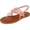 imageCUSHIONAIRE Womens Judit flat sandal Comfort Foam Wide Widths AvailableRose Gold