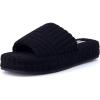 imageCUSHIONAIRE Womens RSVP slipper with Memory Foam Wide Widths AvailableBlack