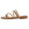 imageCUSHIONAIRE Womens Tonya Studded slide sandal with Memory FoamTan